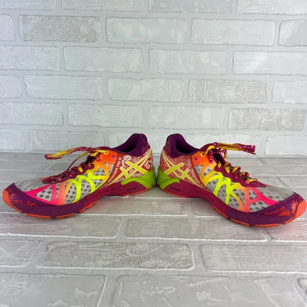 ASICS GEL Noosa Tri 9 Womens 9.5 Running Shoes Neon Multicolor‎ Triathlon T458N - Image 8