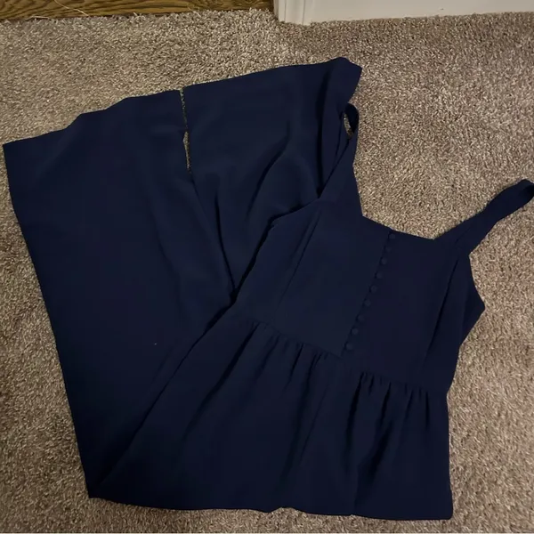 Madewell Smocked Button-Front Crop Jumpsuit - Image 5