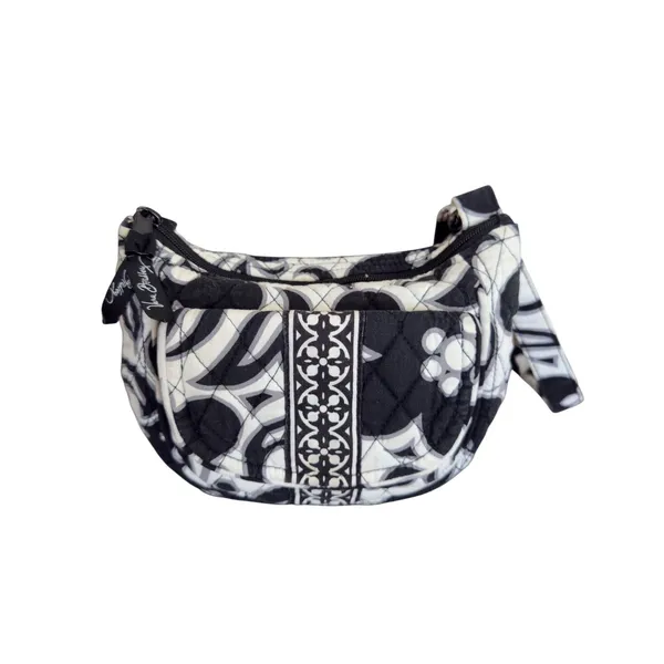 Vera Bradley Night and Day Quilted Crossbody Bag‎ Black White Small Messenger - Image 2