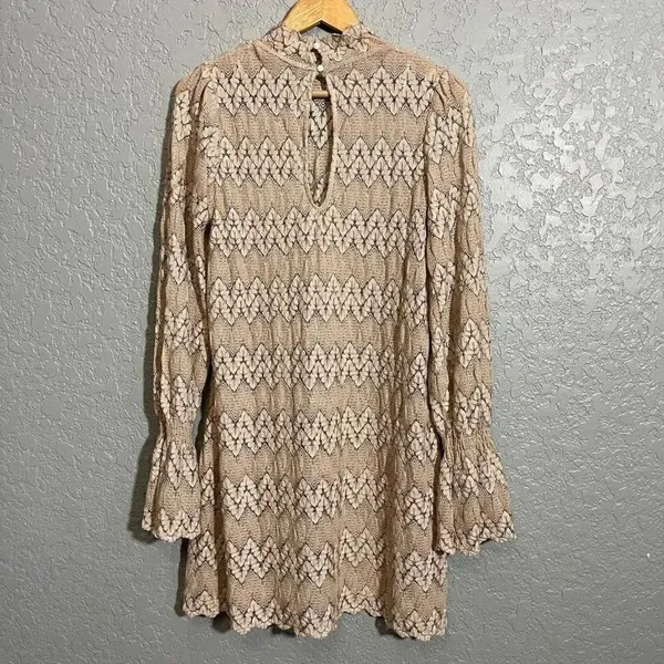 Free People Simone Long Sleeve Lace Dress No Slip - Image 4