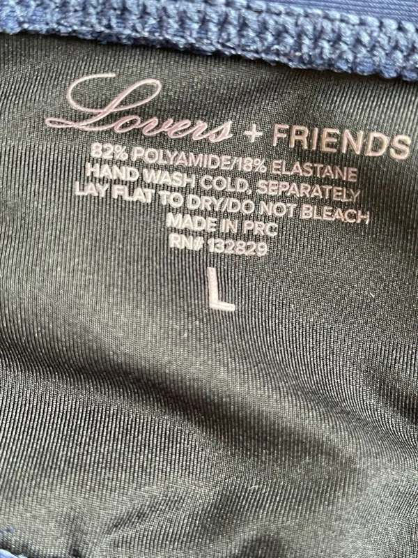 Lovers + Friends Navy Lindsay Bikini Top - Image 5
