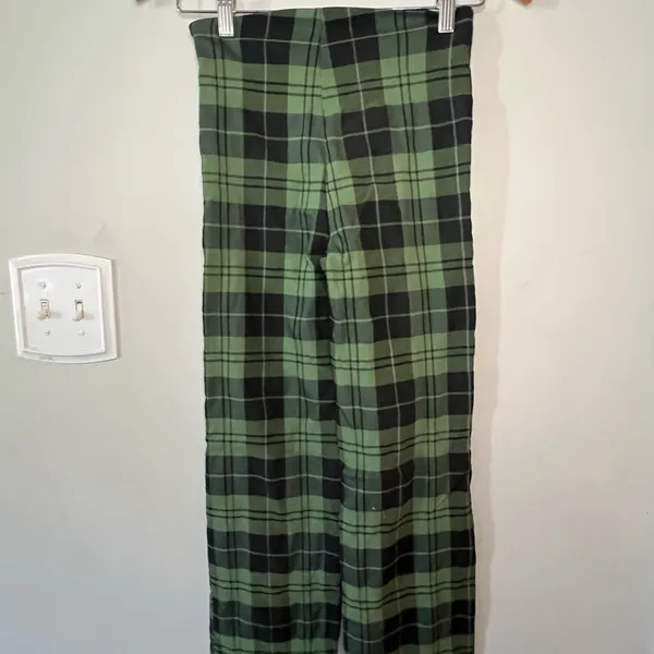Princess Polly Plaid Green Women's Pants Holiday Plaid - Image 5