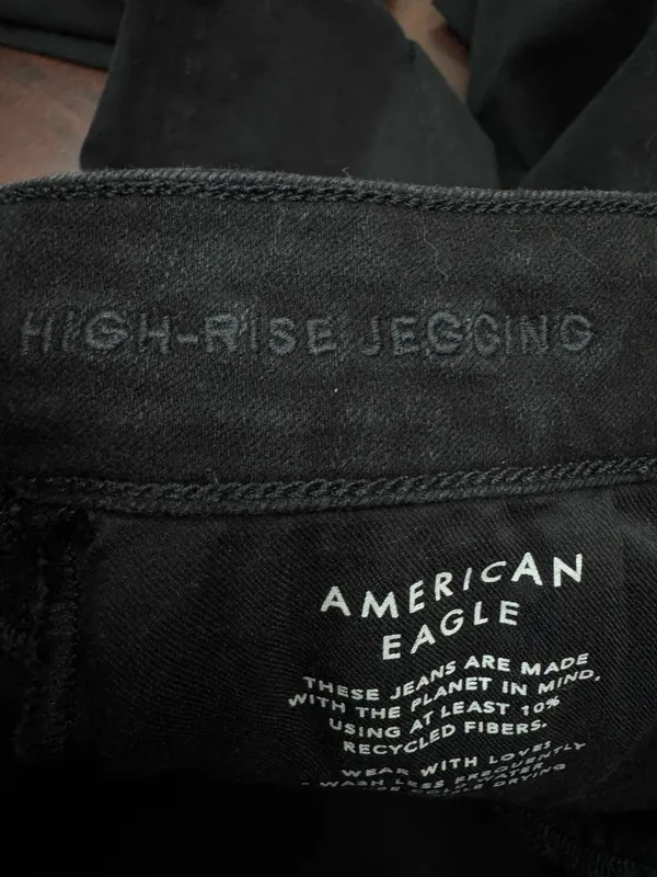 American Eagle Dream Stretch High-Rise Jegging Black Jeans Size 4 - Image 5