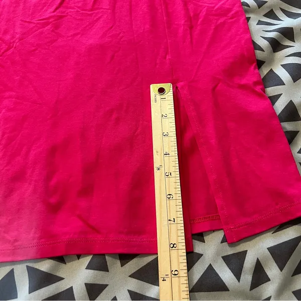 ASOS Pink Stretch Bodycon‎ V-Neck V-Back Side Slit Sleeveless Mini Dress Size 4 - Image 11