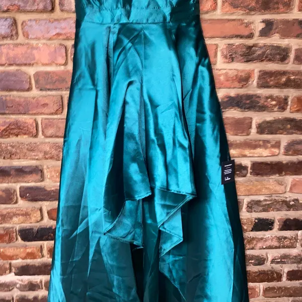 NWT Lulus Broadway Show Emerald Green High-Low Gown Women's Size Small - Image 6