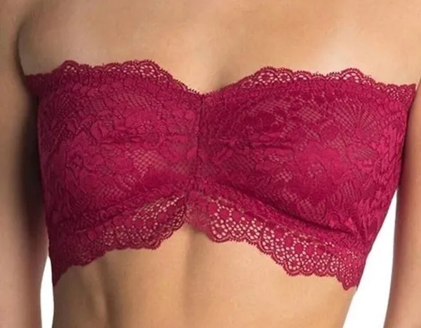 Free People Lacey Looks Bandeau in Burgundy Size M NWT - Image 2