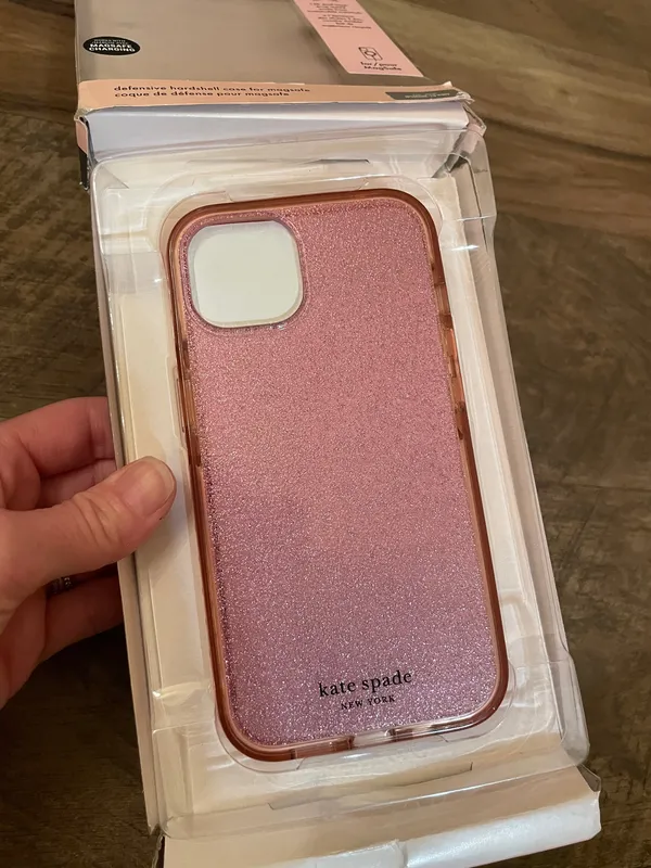 Kate Spade New York Defensive Case with MagSafe Pink Glitter 6.1” iPhone 13 Pro - Image 5