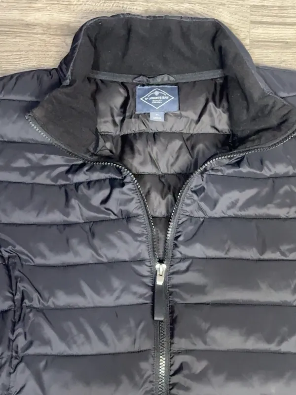 St. John’s Bay Women’s Black Quilted Lightweight Puffer Jacket Size XL - Image 8