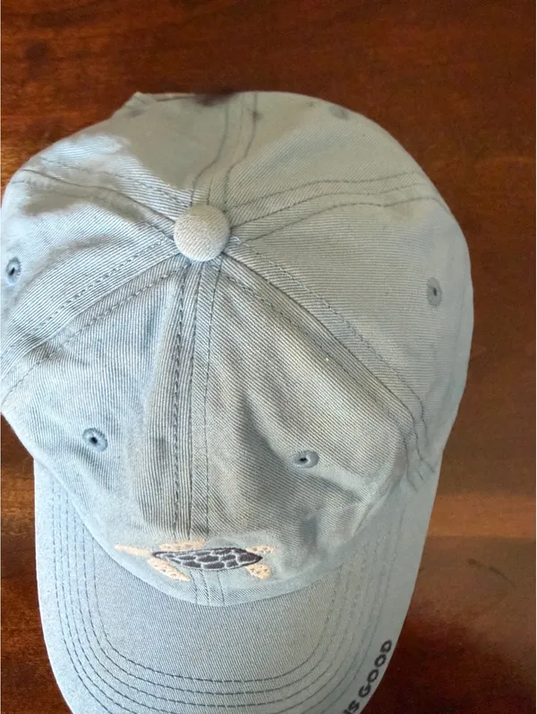 Life is Good Blue Turtle Embroidered Baseball Cap - Image 4