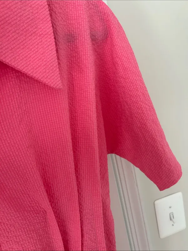 Cool fabric pink dress. S - Image 6