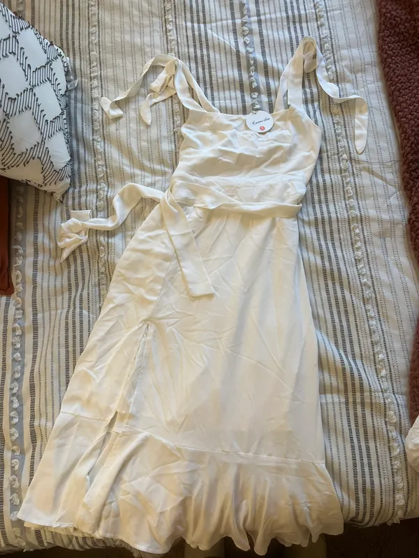 White Cocktail Dress - Image 2