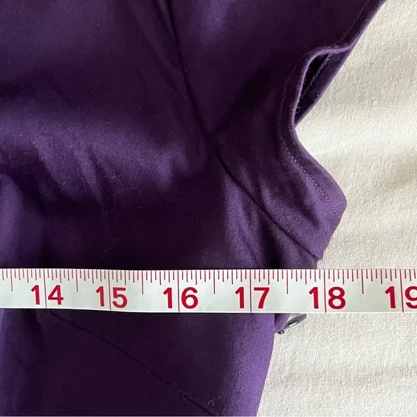 Boden• Purple and Coral Appliqué 100% cotton Sheath Dress• Sz 10P - Image 8