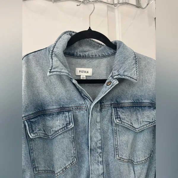 PISTOLA Nina dress denim dress long sleeve - Image 3