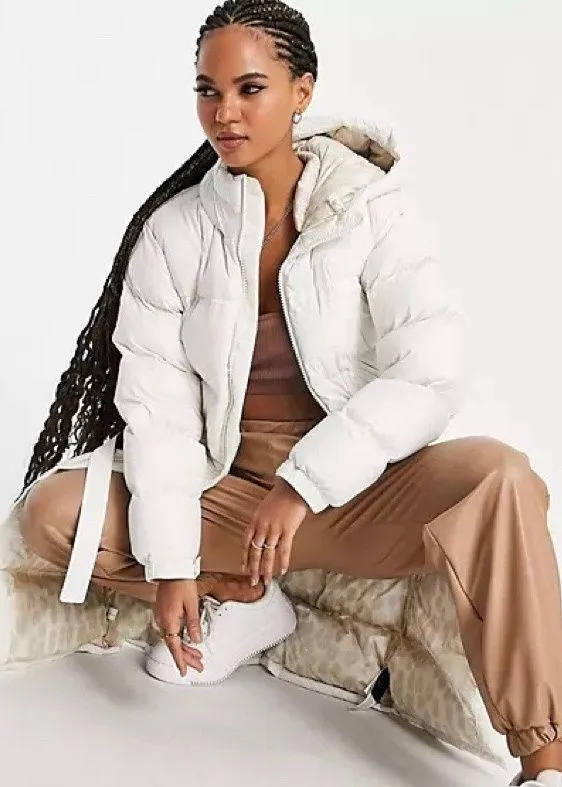The North Face Nuptse Belted mid puffer jacket coat - Image 2