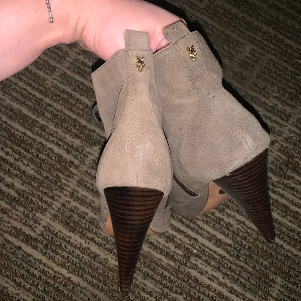Y2k indie Sleeze Betsey Johnson booties green lace up designer vintage $300 - Image 3