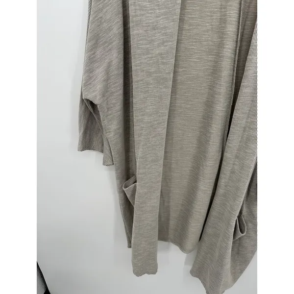 DONNI Long Cardigan Women Open Front Ribbed Oversized Duster Quiet Luxury - Image 8
