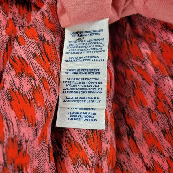 Joie Anthro Bondi Tiered Maxi Sundress Size M Red Ikat Spaghetti Strap Lined NWT - Image 6