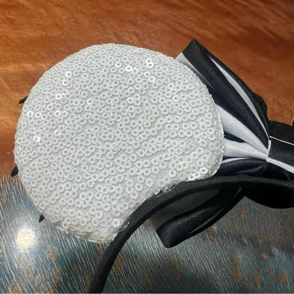 Disney Nightmare Before Christmas Black white Mouse ears Jack Skellington - Image 4