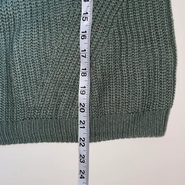Maurices Teal Green Button V-neck Knit Henley Sweater - Image 8