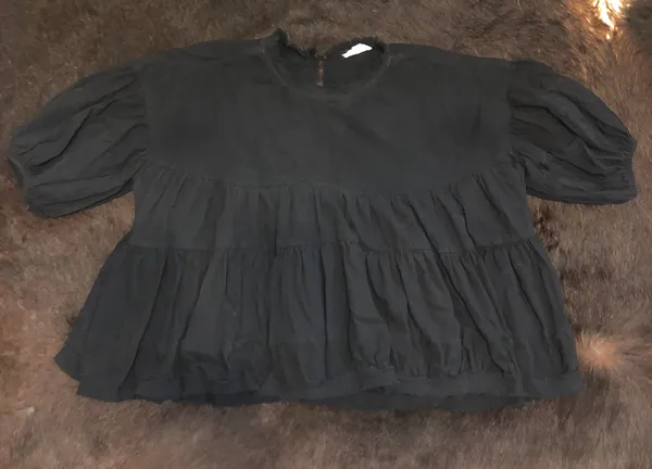 These Three Boutique Balloon Sleeve Tiered Top - Image 6