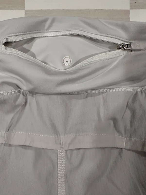 lululemon speed up short white 4” long updated fit 4 W7AVLT - Image 4