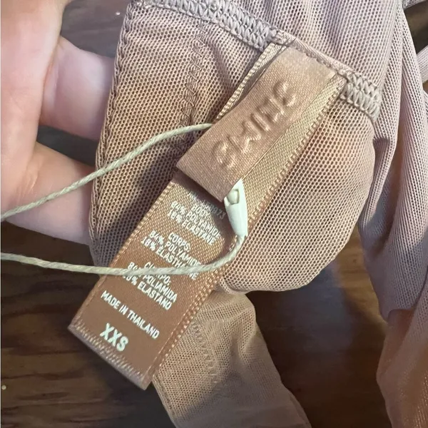 NWT‎ Skims Fits Everybody Sheer Scoop Bralette Ochre XXS - Image 3