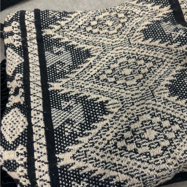 Free People Boutique Geometric Tribal Knit Bucket Bag - Image 2