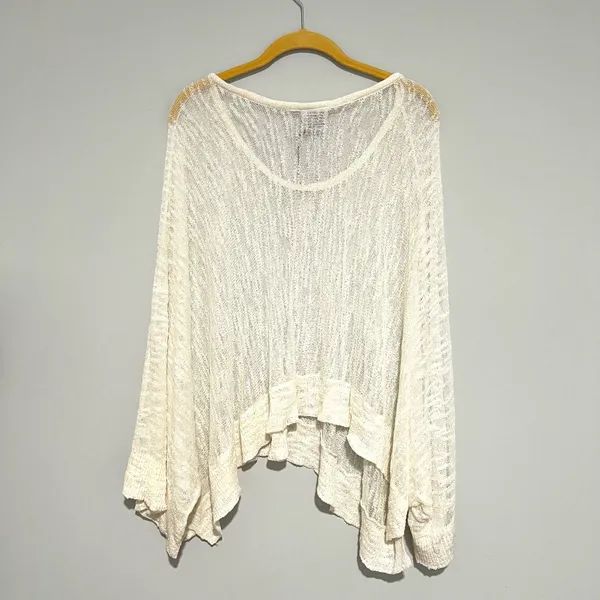 NEW NWT White Wide Arm See Through Shawl - Image 6