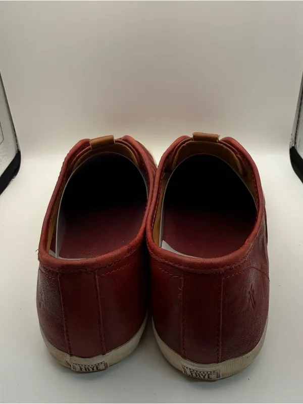 Frye Maya Cvo Leather Slip On Sneaker Shoe Burgundy Red‎ Maroon Casual Comfort 7 - Image 4