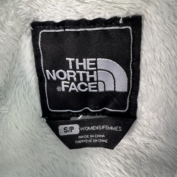 The North Face Osito Hooded Fleece Jacket‎ White Silken Raschel Full Zip S Cozy - Image 2