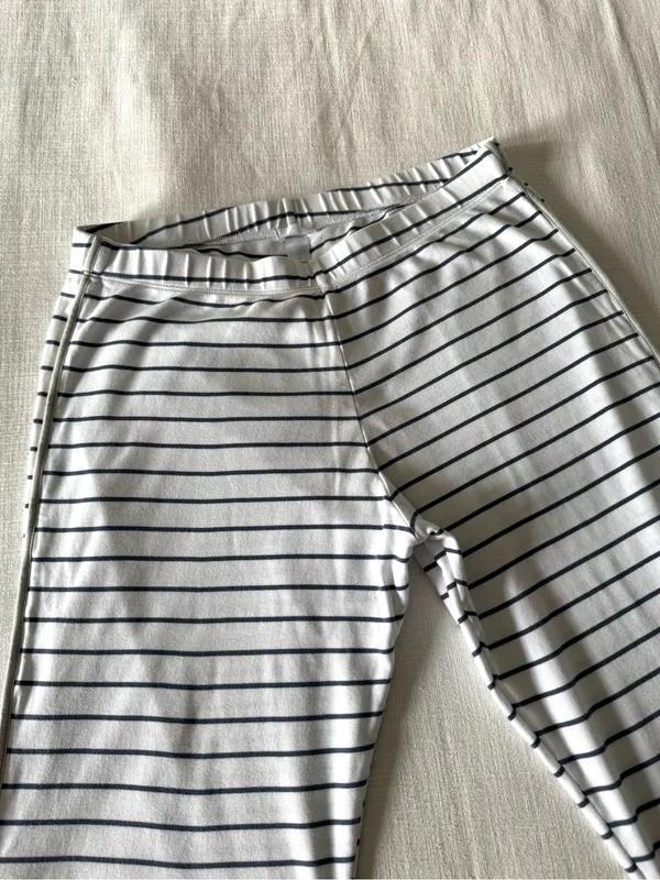 Lake Pima Cotton Stripe Pajama Pants, Medium White - Image 11