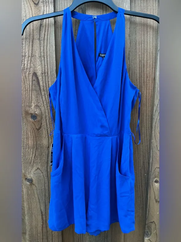 Pretty Cobalt Blue Halter Romper 💙💙 - Image 5