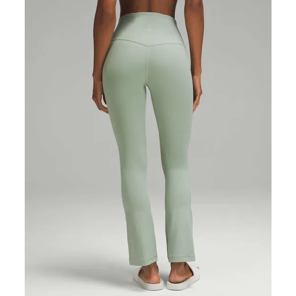 Lululemon Align High Rise Mini Flare Pants Size 6 Green Yoga Pilates Gym Lounge - Image 9