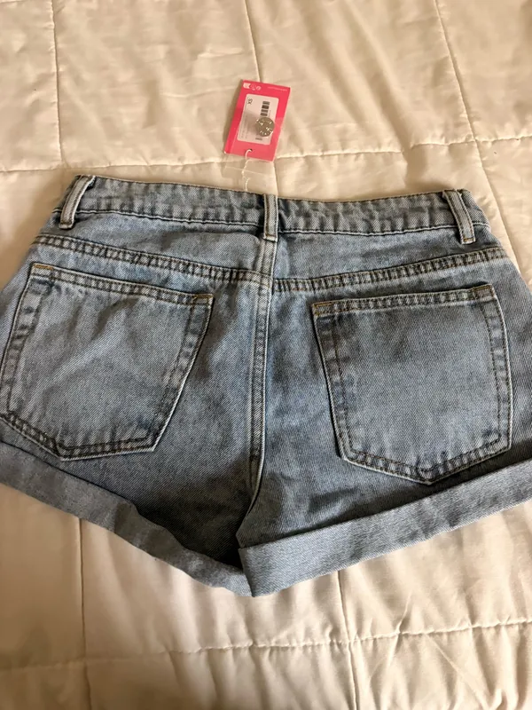 Edikted Jean Shorts Blue - Image 2