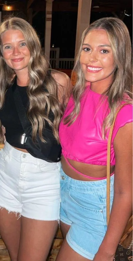 Pink Faux Leather Top - Image 4