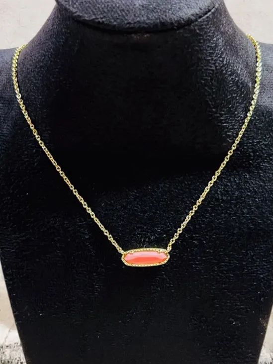 🪸KENDRA SCOTT 14K Gold Plated Eva Coral Magnesite Pendant Necklace - Image 10