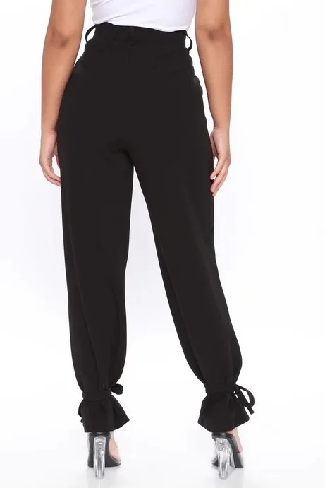 Black Bow Trousers - Image 2