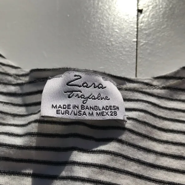 ❤️Zara trafaluc white with black strips tank top - Image 2