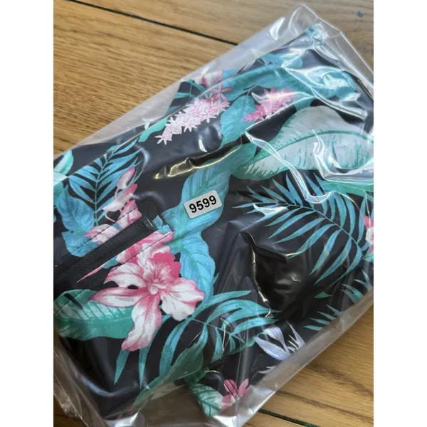 Tommy Bahama Golf Performance Floral Quarter Zip Shirt Stretch Women Size Small - Image 15