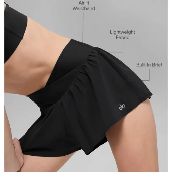 Alo yoga V-Cute Running Short black - Image 5