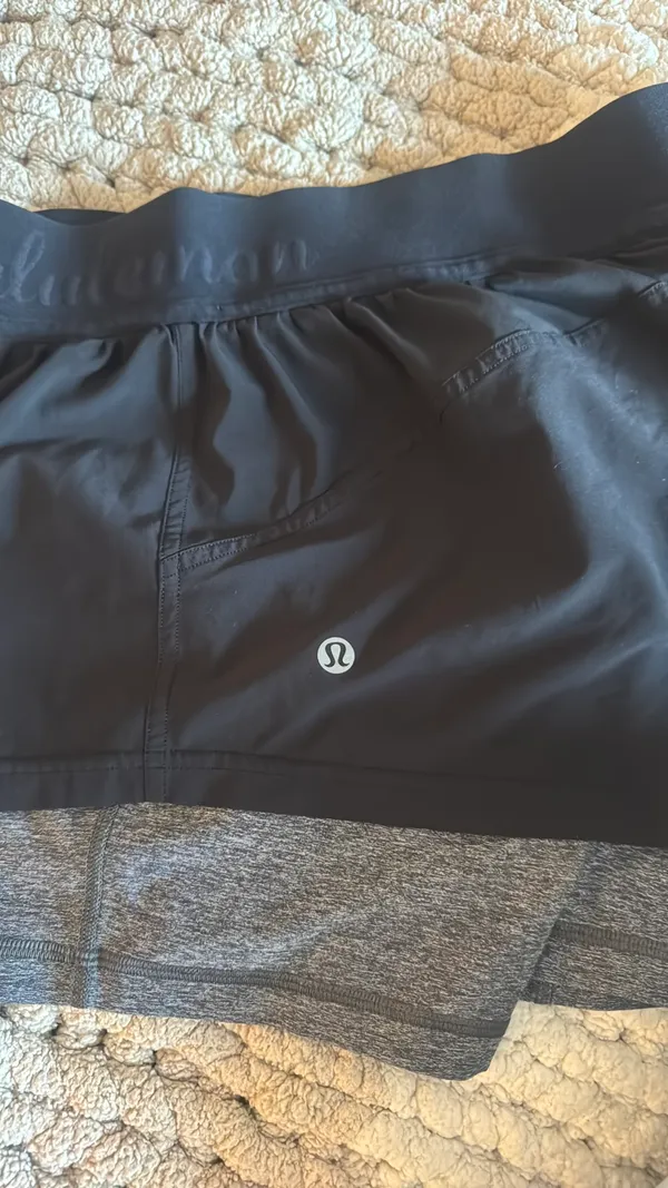 Lululemon Box It Out Shorts 5" Black Heathered Black Spandex 4 - Image 5