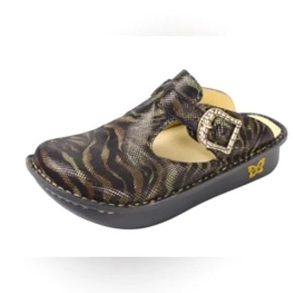 Algeria Classic Safari Tiger Stripe Clog Mule Size 37 - Image 2