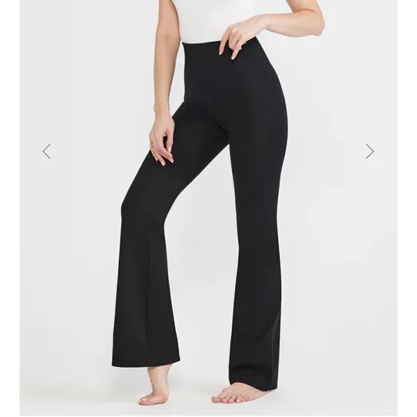 Yummie NWT Susie Flare Shaping Legging Cotton Stretch Black Women's Pants Small - Image 4