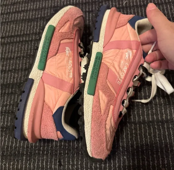🔼Lacoste Elite Suede Leather Active Athletic Sneakers Pink Retro Vintage 8 - Image 7