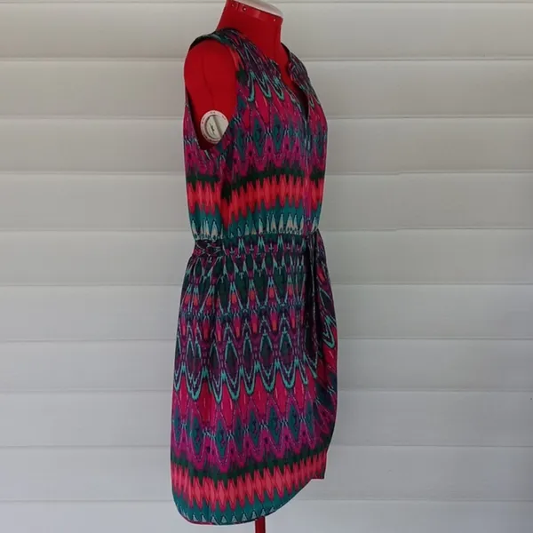 Charlie Jade Colorful Tulip Dress Sz L - Image 5