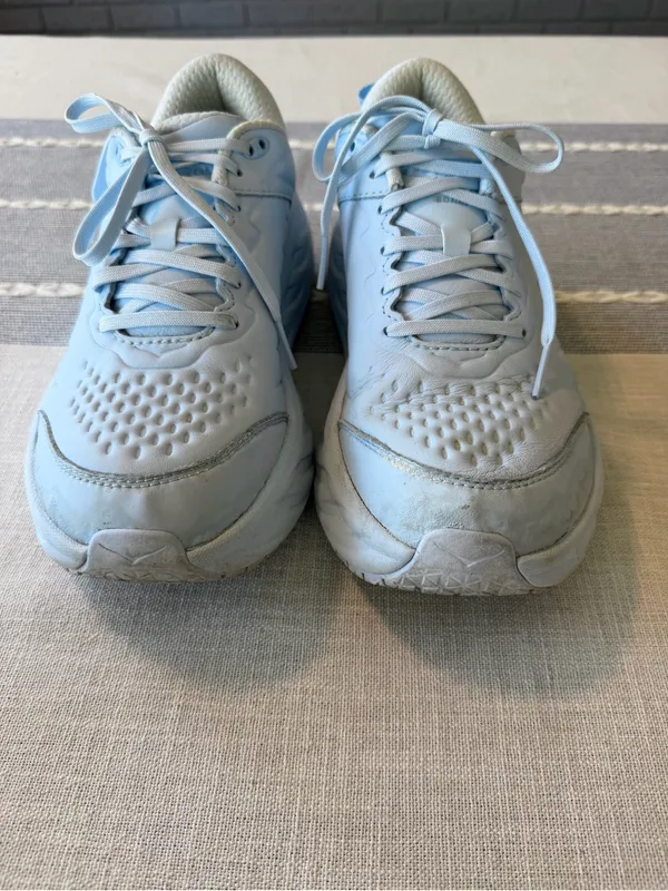 Hoka Bondi SR Light Blue Leather Slip Resistant Shoes Women’s Size 9.5 - Image 7