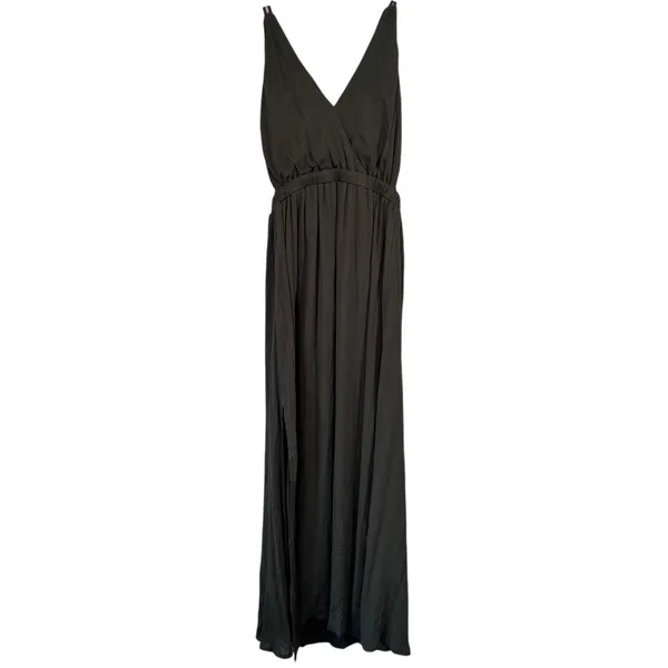 Lulus Green Strappy Halter Maxi Dress Womens XS Summer Beachy Casual Long - Image 2