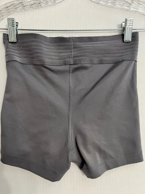 Nike Pro Dri Fit Ladies Gray Athletic Shorts - Image 3