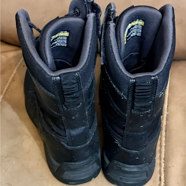 First‎ Black Combat Boots Size 8 - Image 4