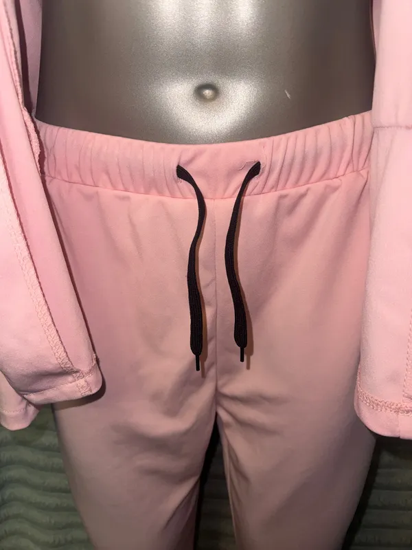 Women’s Pink Blazer & Pants Matching Set Size Medium - Image 8